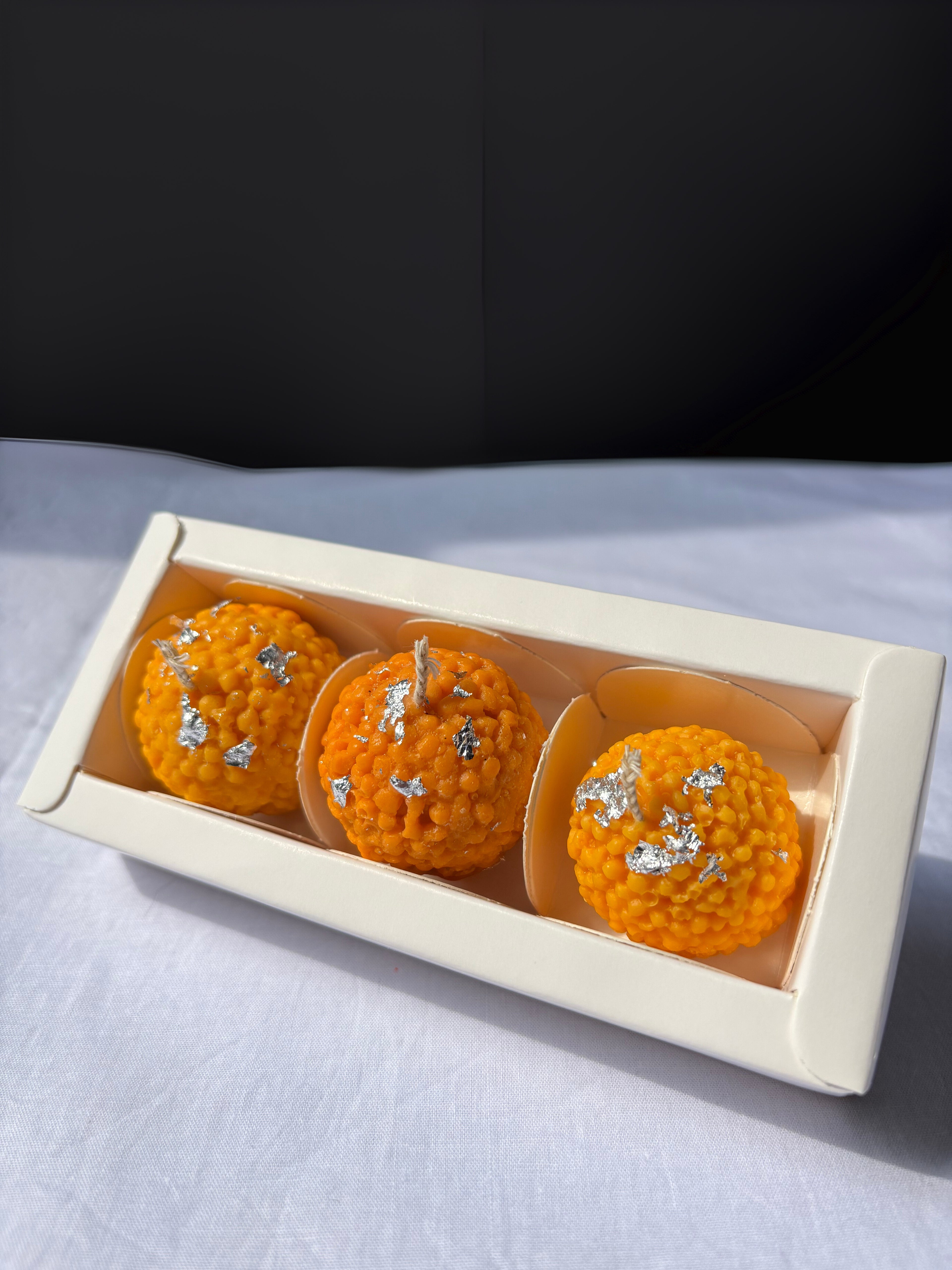 Laddu Candle Set – Citrus Bliss