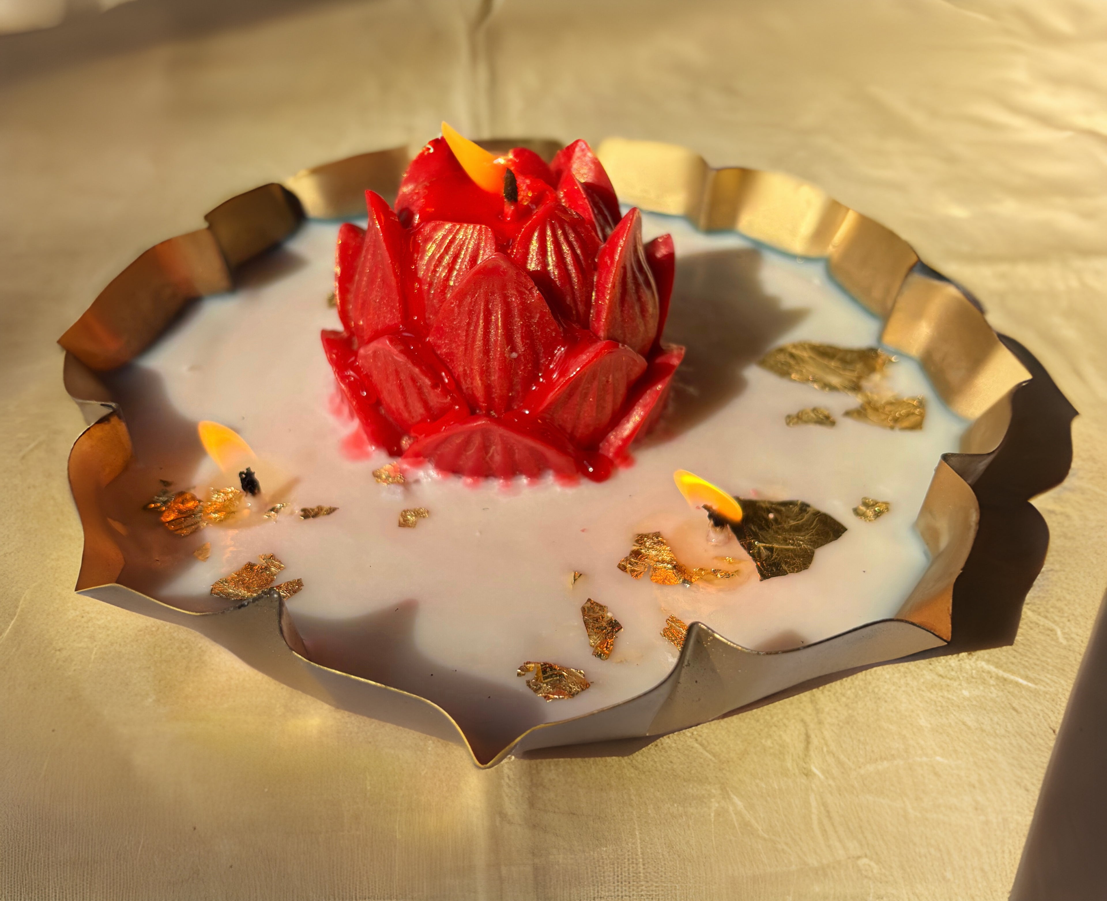 Divine Blessings & Bloom Urli Candle