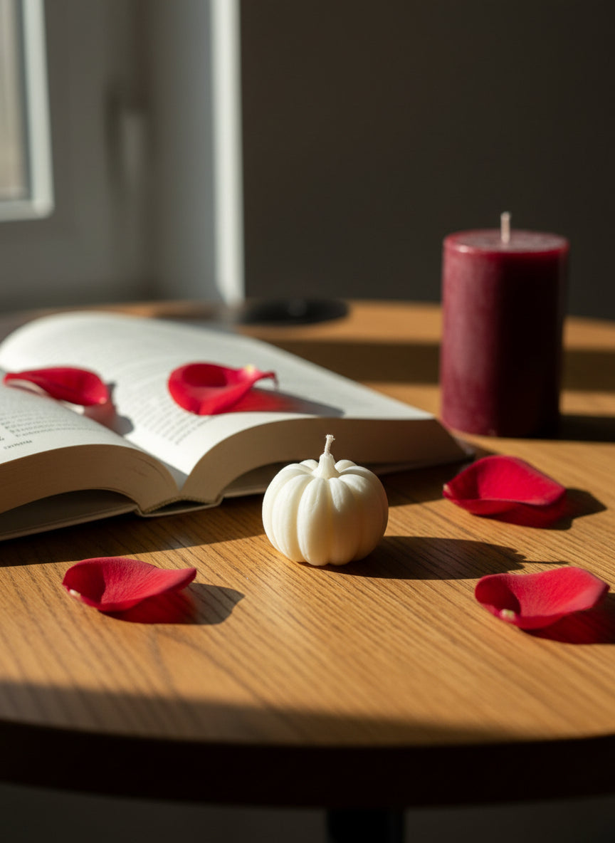 Mini pumpkin candle (pack of 1)